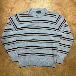 Striped Blue Crewneck Sweater